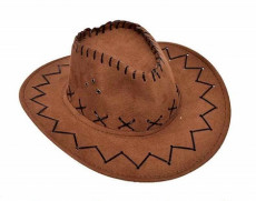Brown Suede Cowboy Hat
